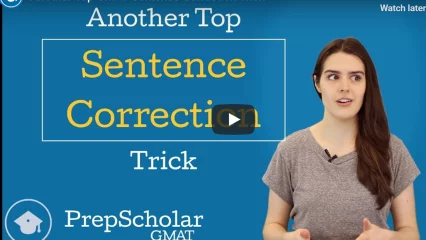 GMAT Sentence Correction Trick