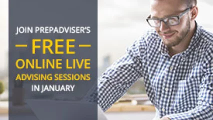 Join PrepAdviser's Free Online Live Advising Sessions in January