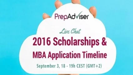 Live Chat: 2016 Scholarships and MBA Application Timeline