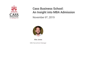 Practical Overview of the Cass MBA